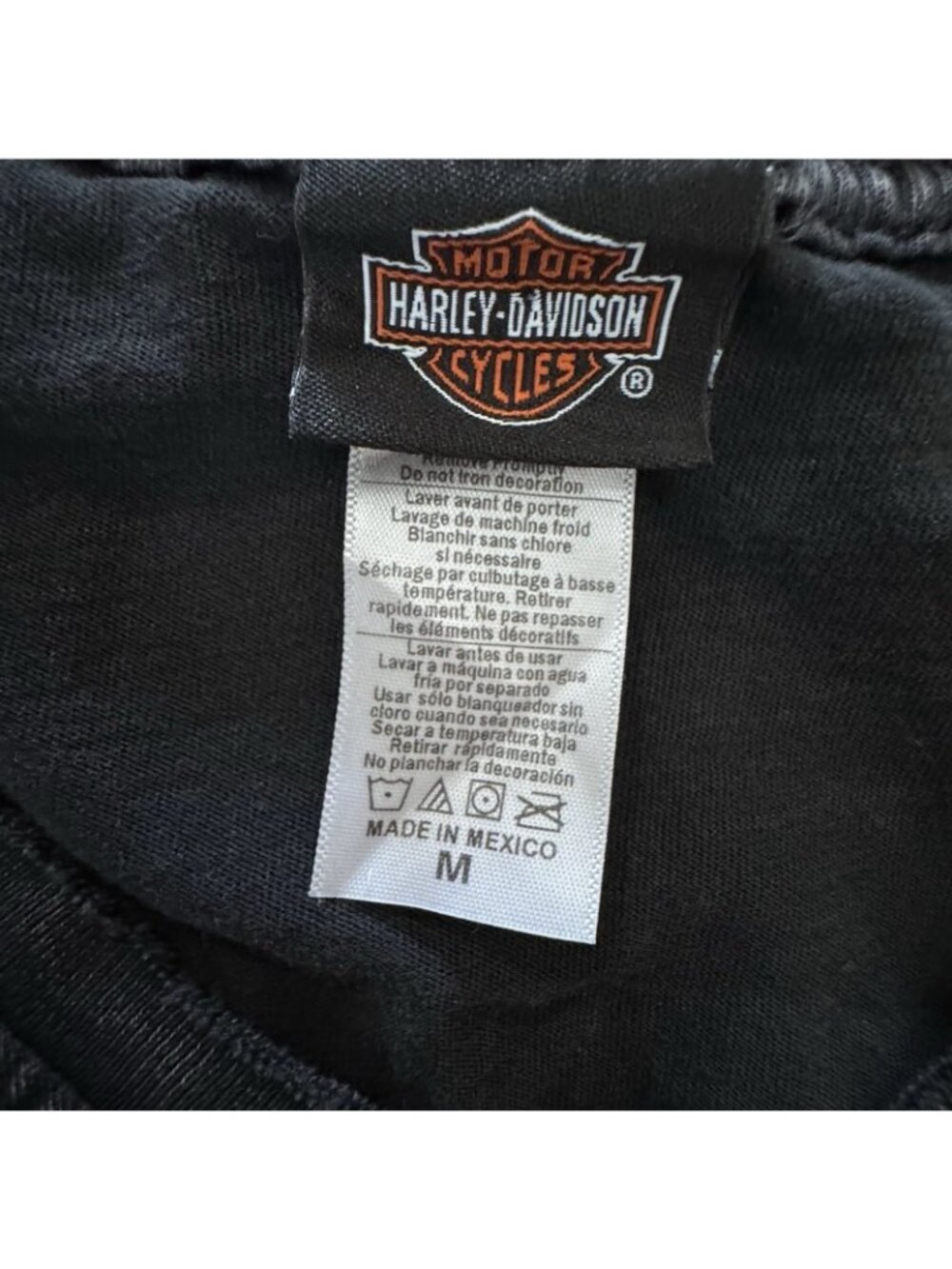 Harley-Davidson Shirt Women's Size Medium Black Motor Cicles Adrenaline - Picture 5 of 7